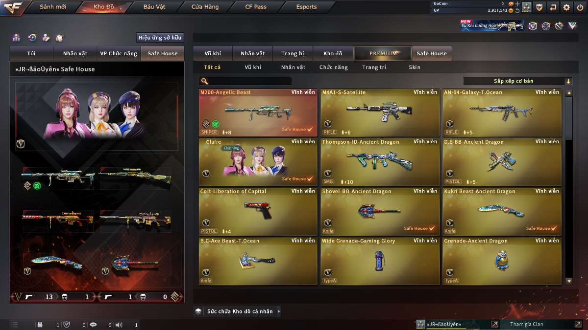 shop acc cf uy tin gia re